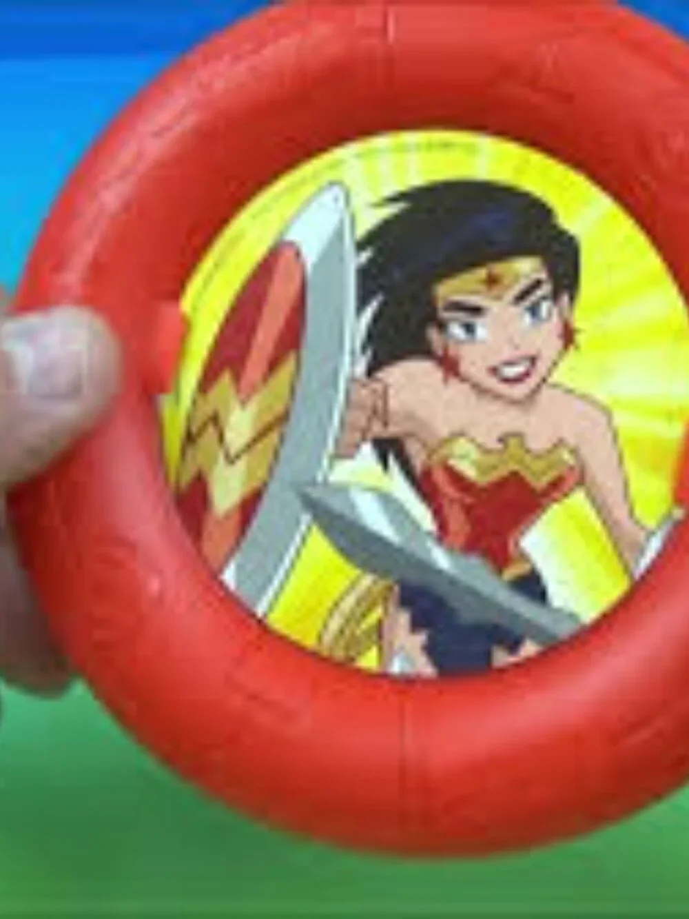 2018 JUSTICE LEAGUE SUPERMAN WONDER WOMAN FLYING DISK #8 McDonald Happy Meal Toy